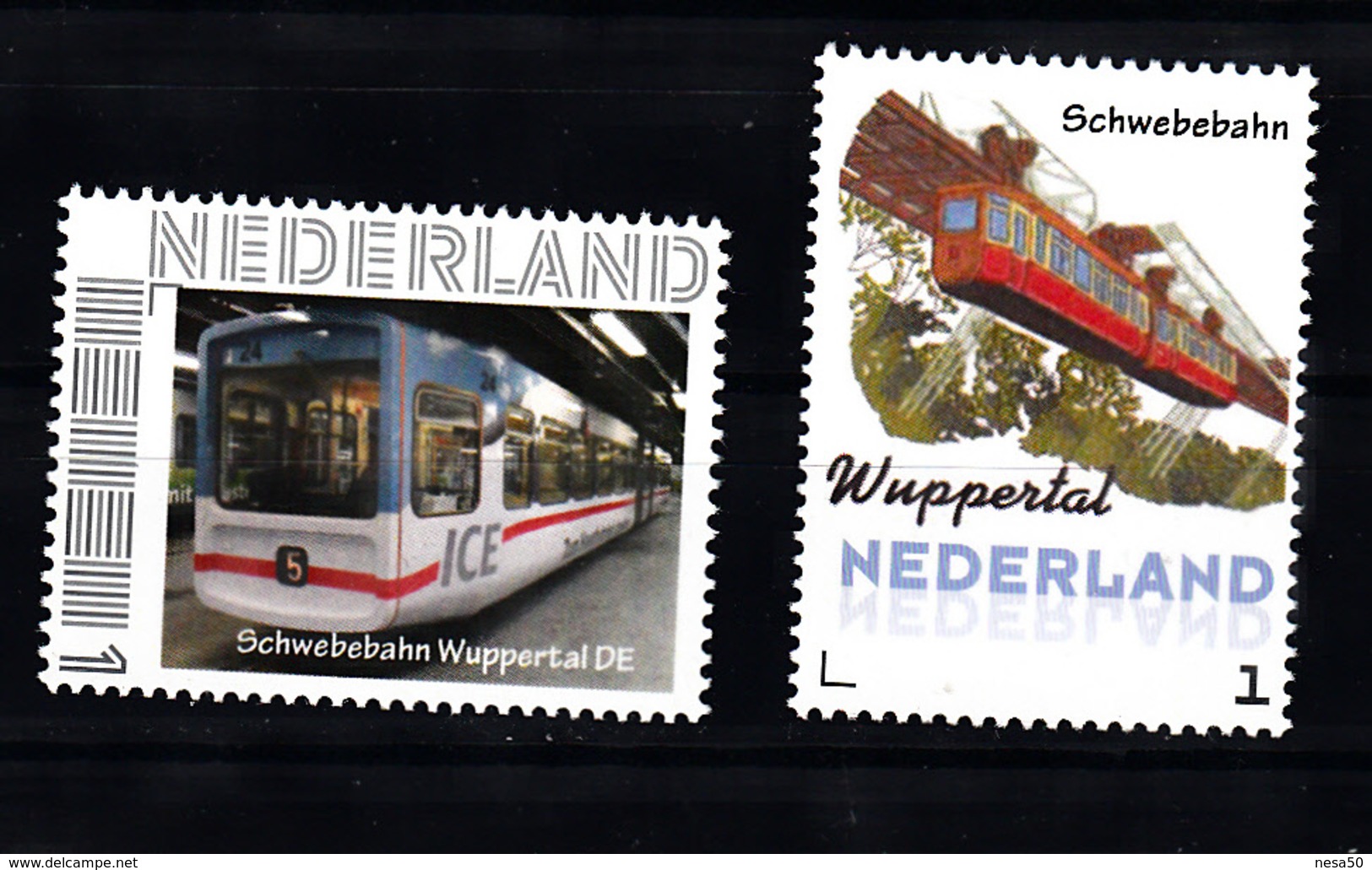 Trein, Train, Locomotive, Eisenbahn Nederland  Schwebebahn Wuppertal 2x (2) - Trains