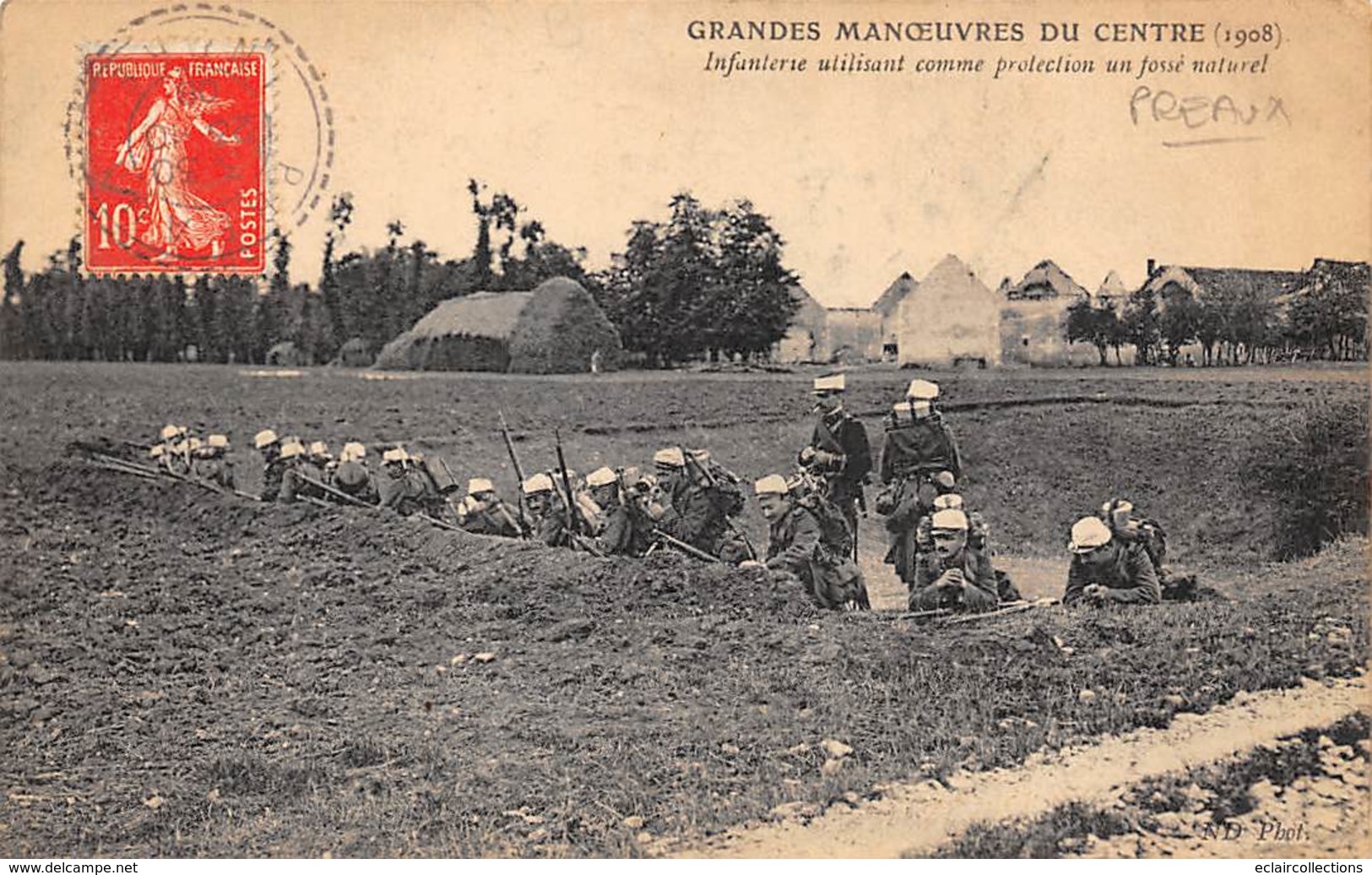 Péaux         36          Grandes  Manœuvres Du Centre    1908 L'Infanterie      (voir Scan) - Sonstige & Ohne Zuordnung