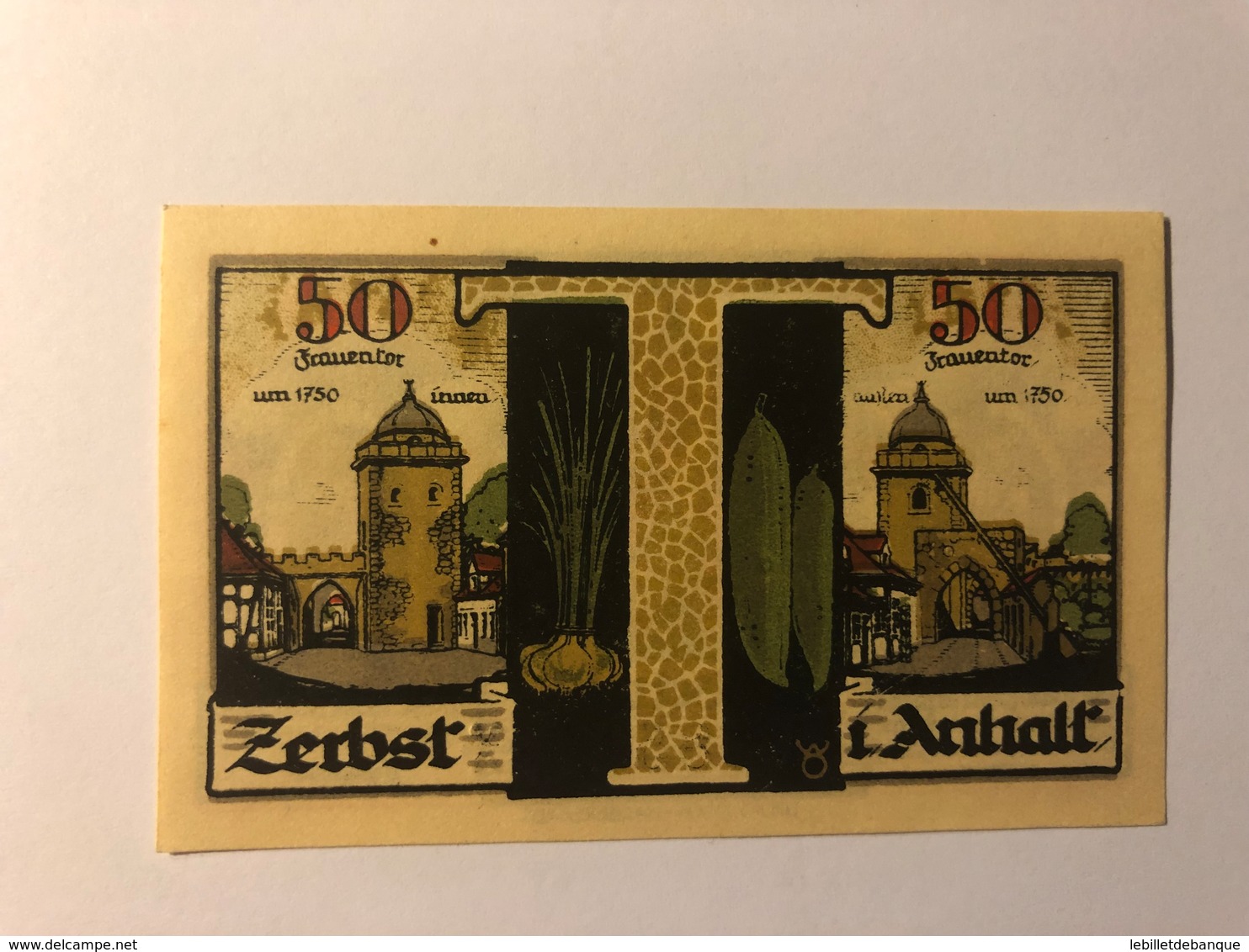 Allemagne Notgeld Zerbst 50 Pfennig - Collections