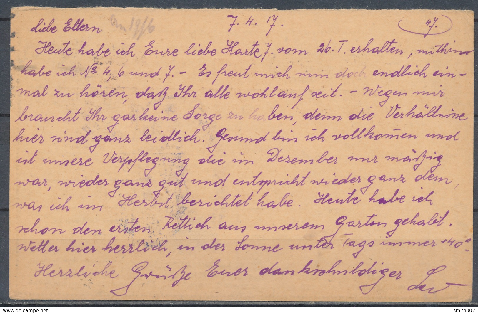 AUSTRIA - WW I - Carte Postale (réponse) - Croix Rouge, From Taskent (Turkestan) To Graz - Lettres & Documents