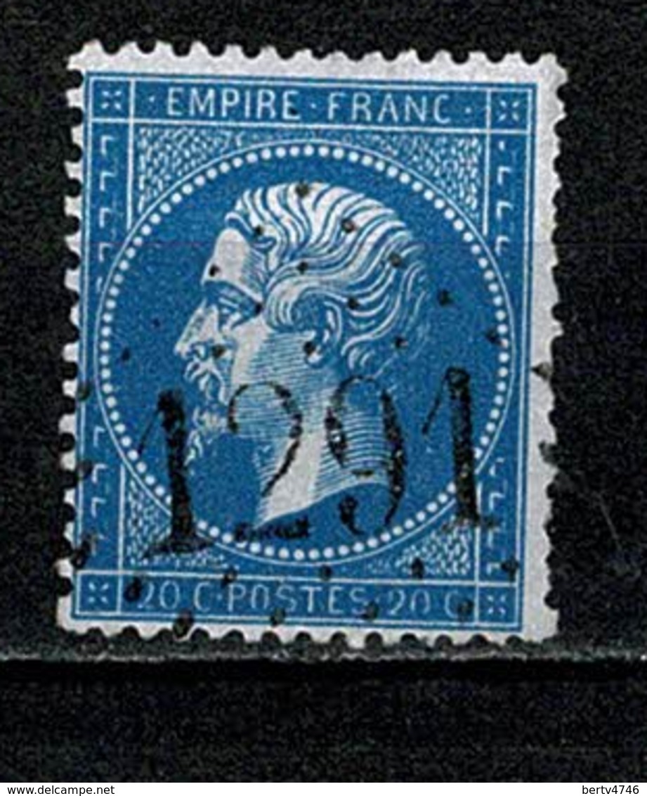 France 1862 Yv. 22   Obl. GC 1291  Denain - 1862 Napoléon III