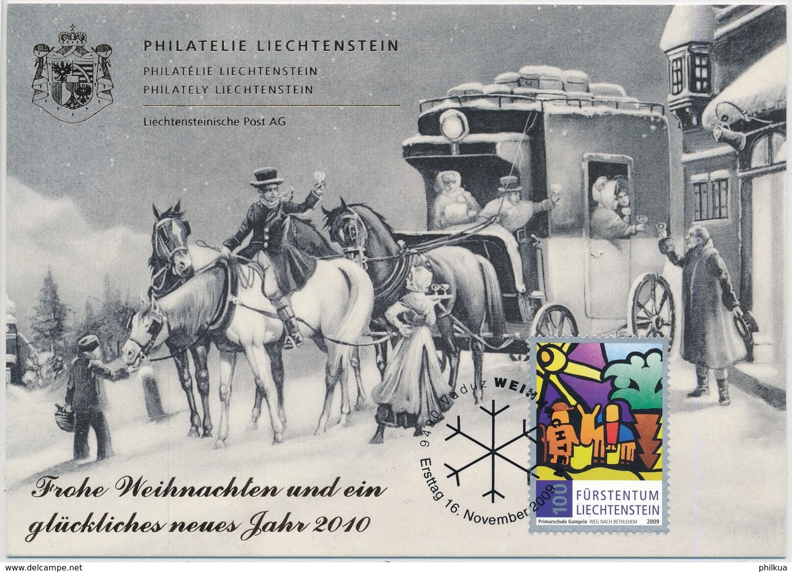 Lichtenstein - 2009 - Geschenkkarte - Zumstein 1483 / Michel 1539 - Storia Postale