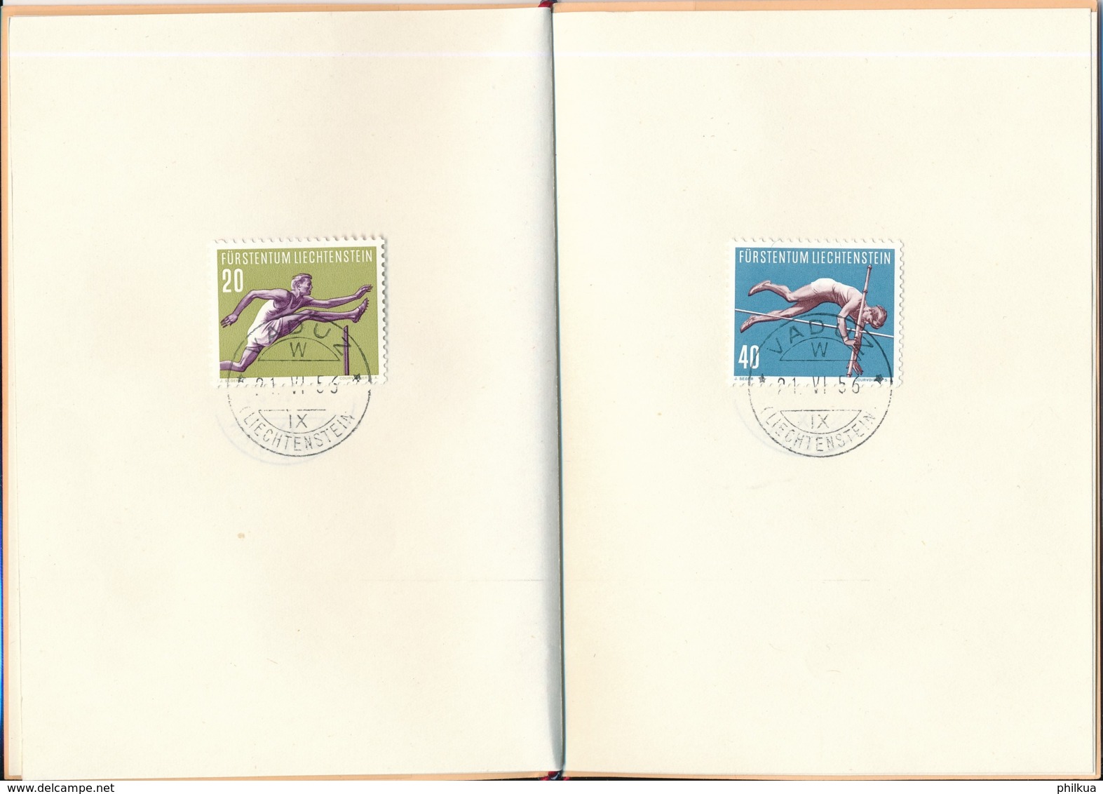 Lichtenstein - Sportserie III - Geschenkheft - Zumstein 286-289 / Michel 342-345 - Lettres & Documents