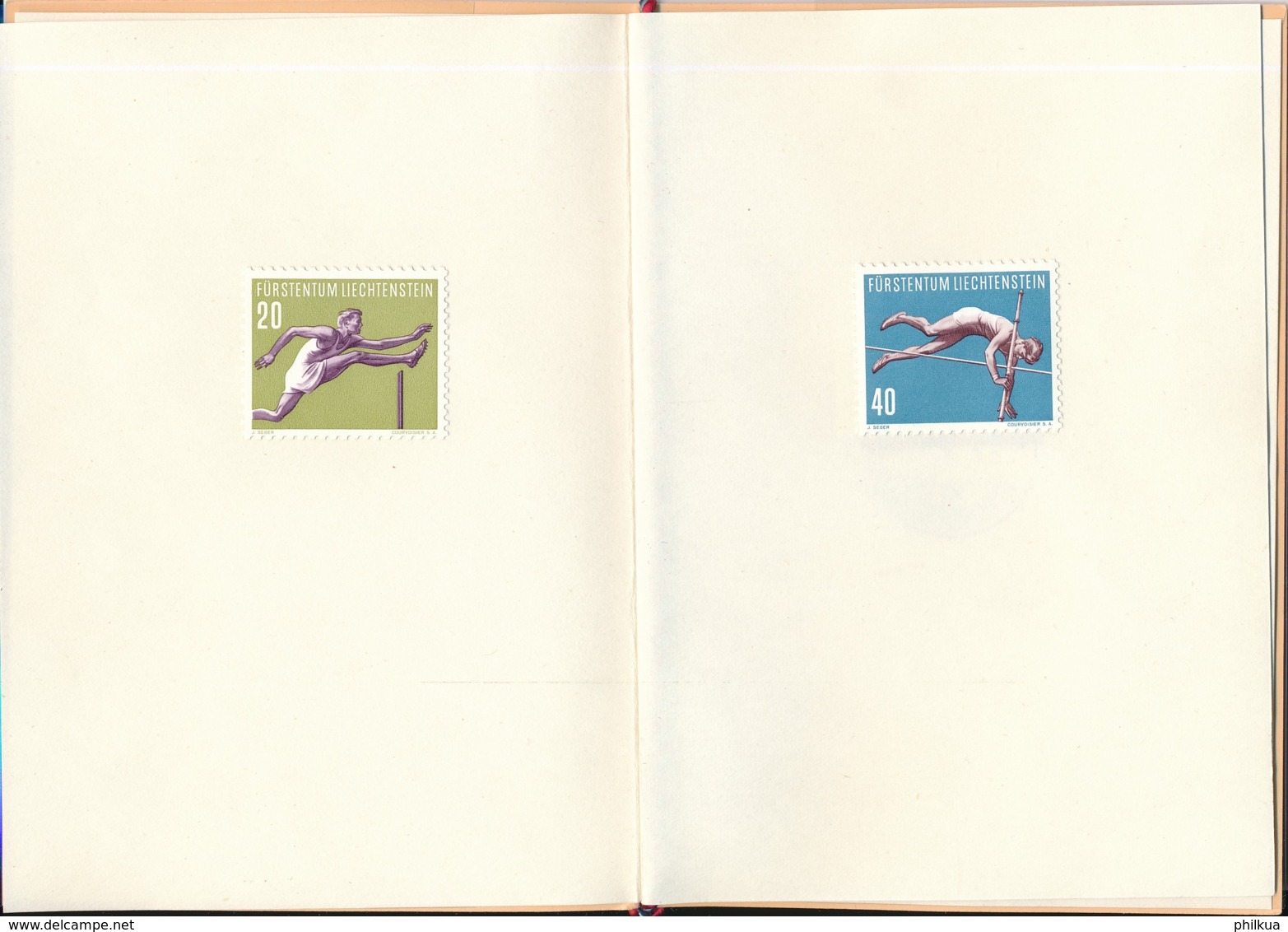 Lichtenstein - Sportserie III - Geschenkheft - Zumstein 286-289 / Michel 342-345 - Covers & Documents