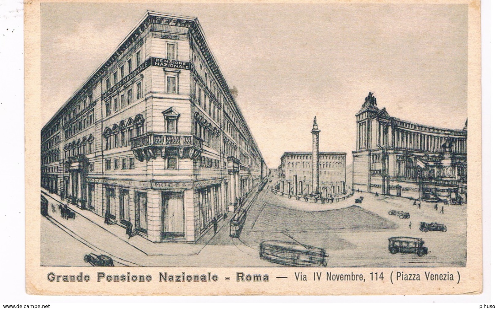 IT-3144   ROMA : Grande Pensione Nazionale - Cafés, Hôtels & Restaurants