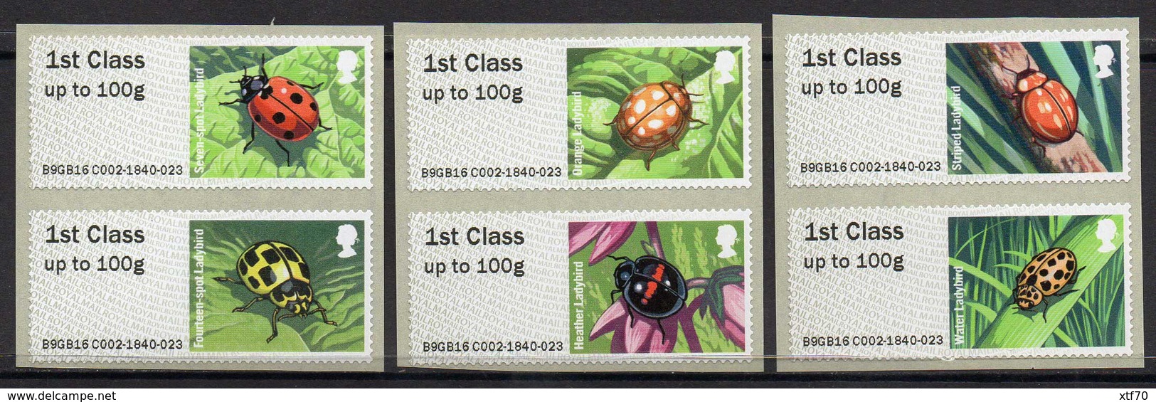 GREAT BRITAIN 2016 Post & Go: Ladybirds - Post & Go Stamps