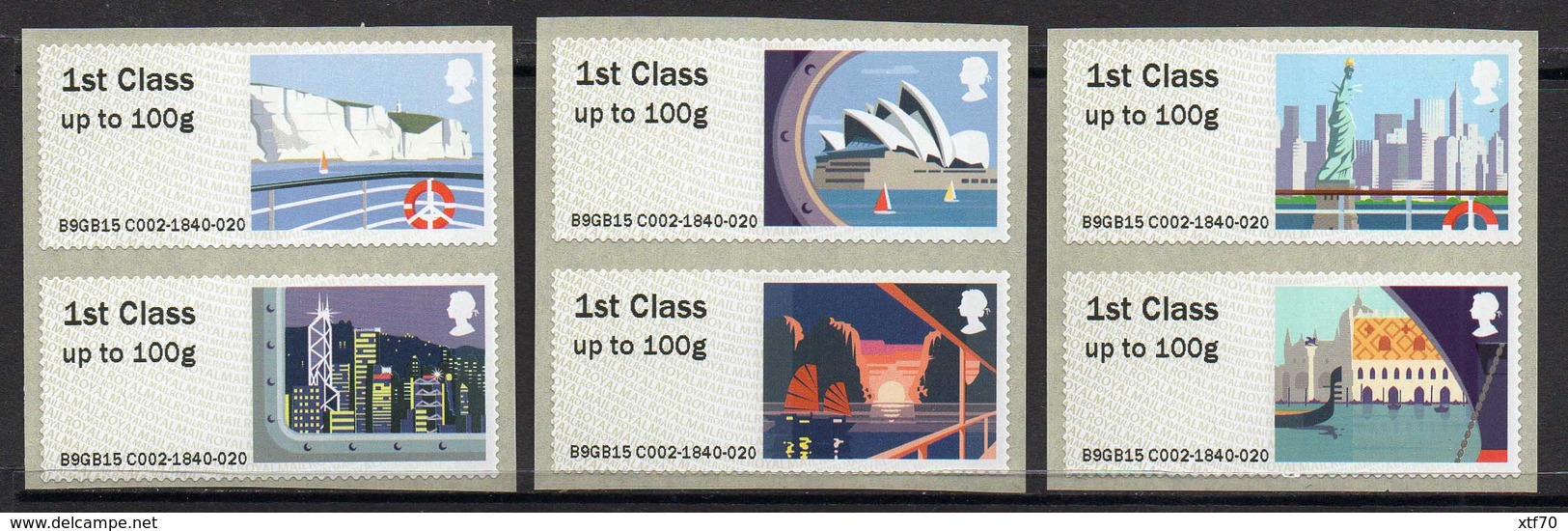 GREAT BRITAIN 2015 Post & Go: Sea Travel - Post & Go Stamps