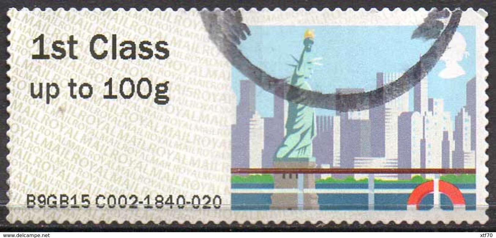 GREAT BRITAIN 2015 Post & Go: Sea Travel. New York City - Post & Go Stamps