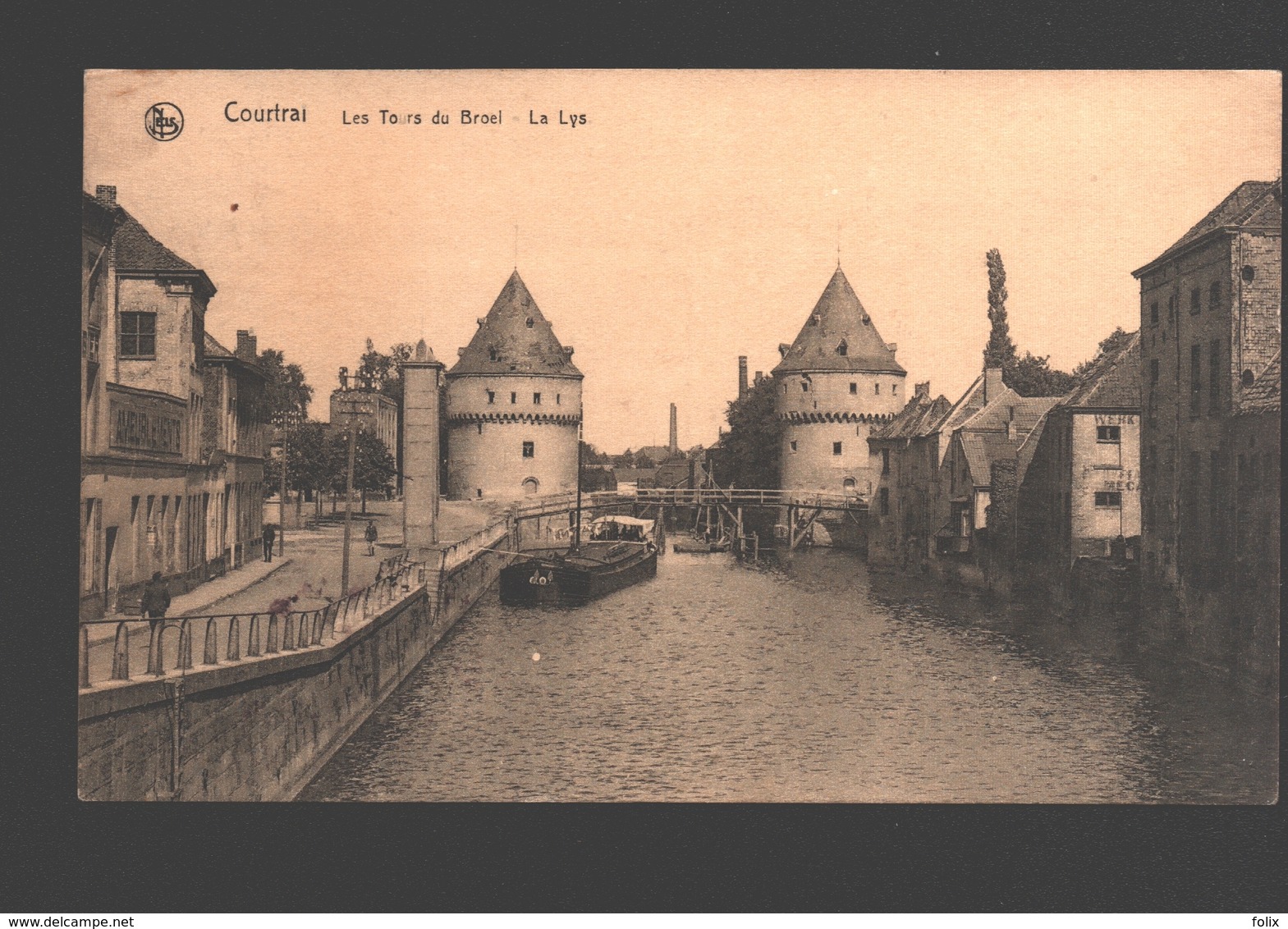 Kortrijk / Courtrai - Les Tours Du Broel - La Lys - Boot / Bateau - Kortrijk