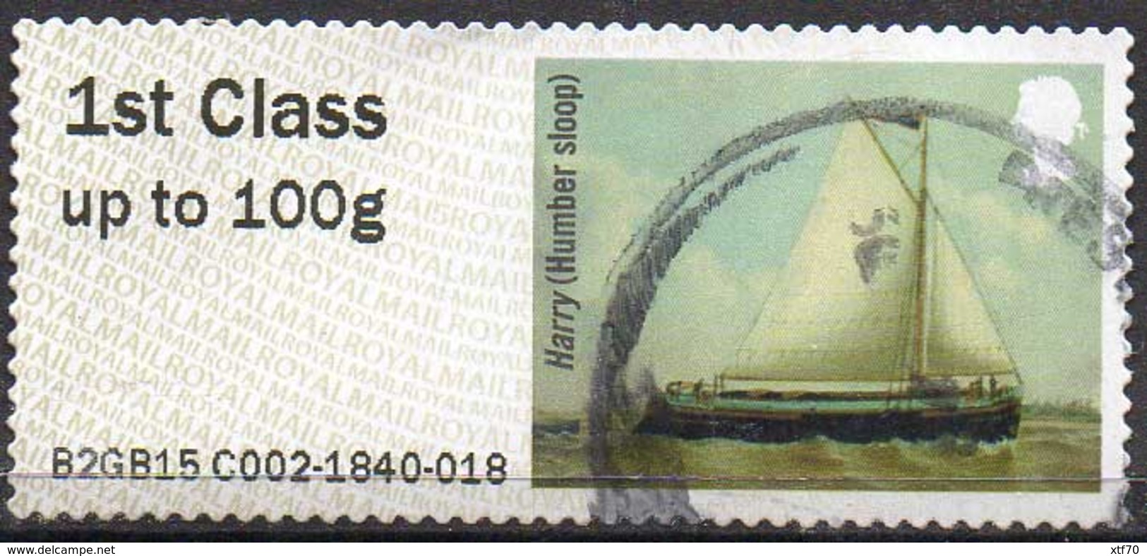 GREAT BRITAIN 2015 Post & Go: Working Sail. Harry (Humber Sloop) - Post & Go Stamps