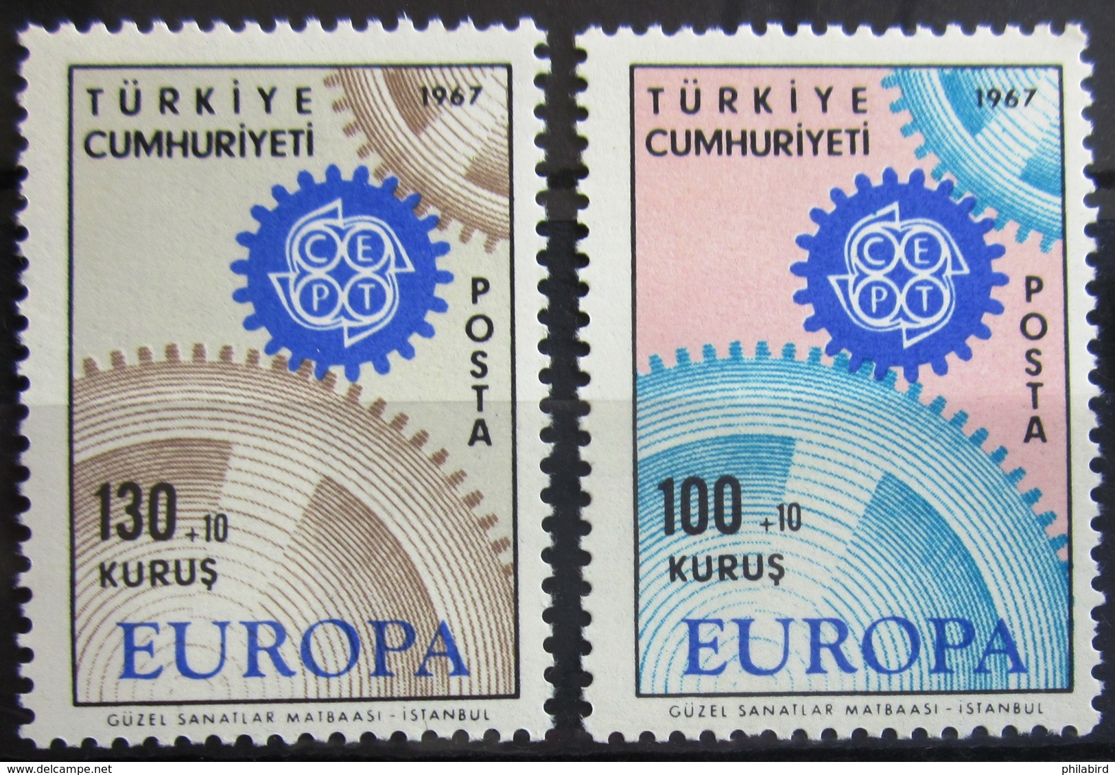 EUROPA            Année 1967         TURQUIE          N° 1829/1830             NEUF** - 1967