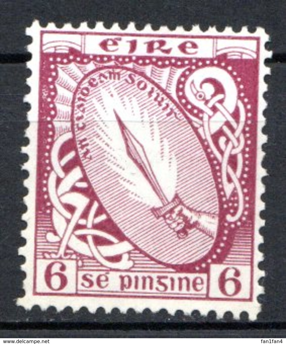 IRLANDE - (Etat Libre) - 1922-24 - N° 48 - 6 P. Violet-brun - (Glaive De Lumière) - Neufs