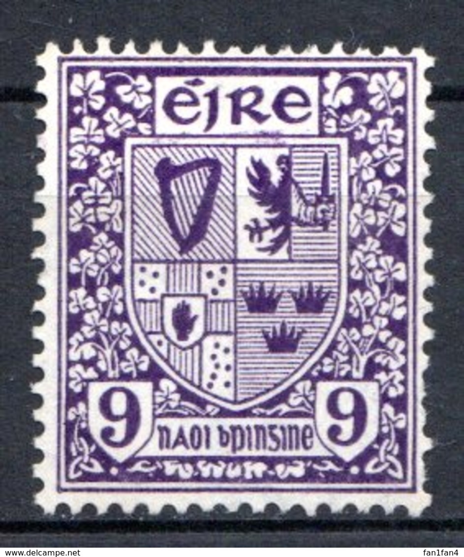 IRLANDE - (Etat Libre) - 1922-24 - N° 49 - 9 P. Violet - (Armoiries Des Quatre Provinces) - Nuovi