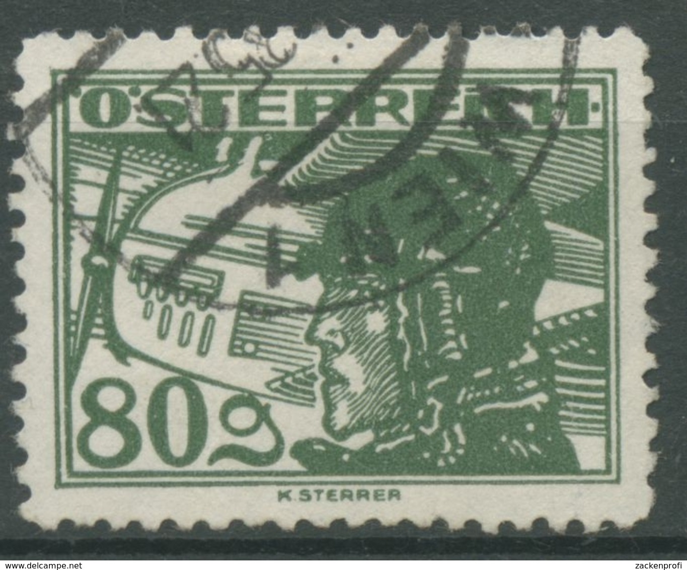 Österreich 1925 Flugpost Pilot Vor Flugzeug 478 Gestempelt - Usati