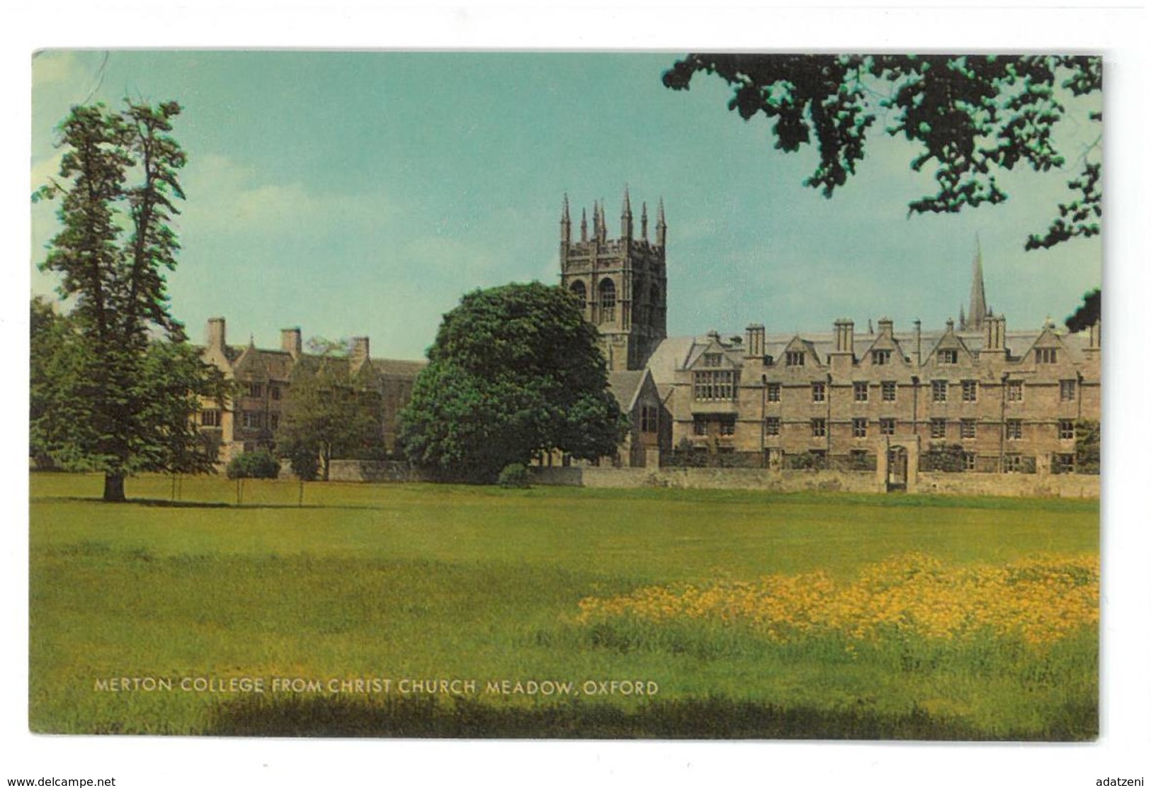 Inghilterra England Merton College From Christ Church Meadow Oxford Viaggiata 1978 Condizioni Come Da Scansione - Oxford