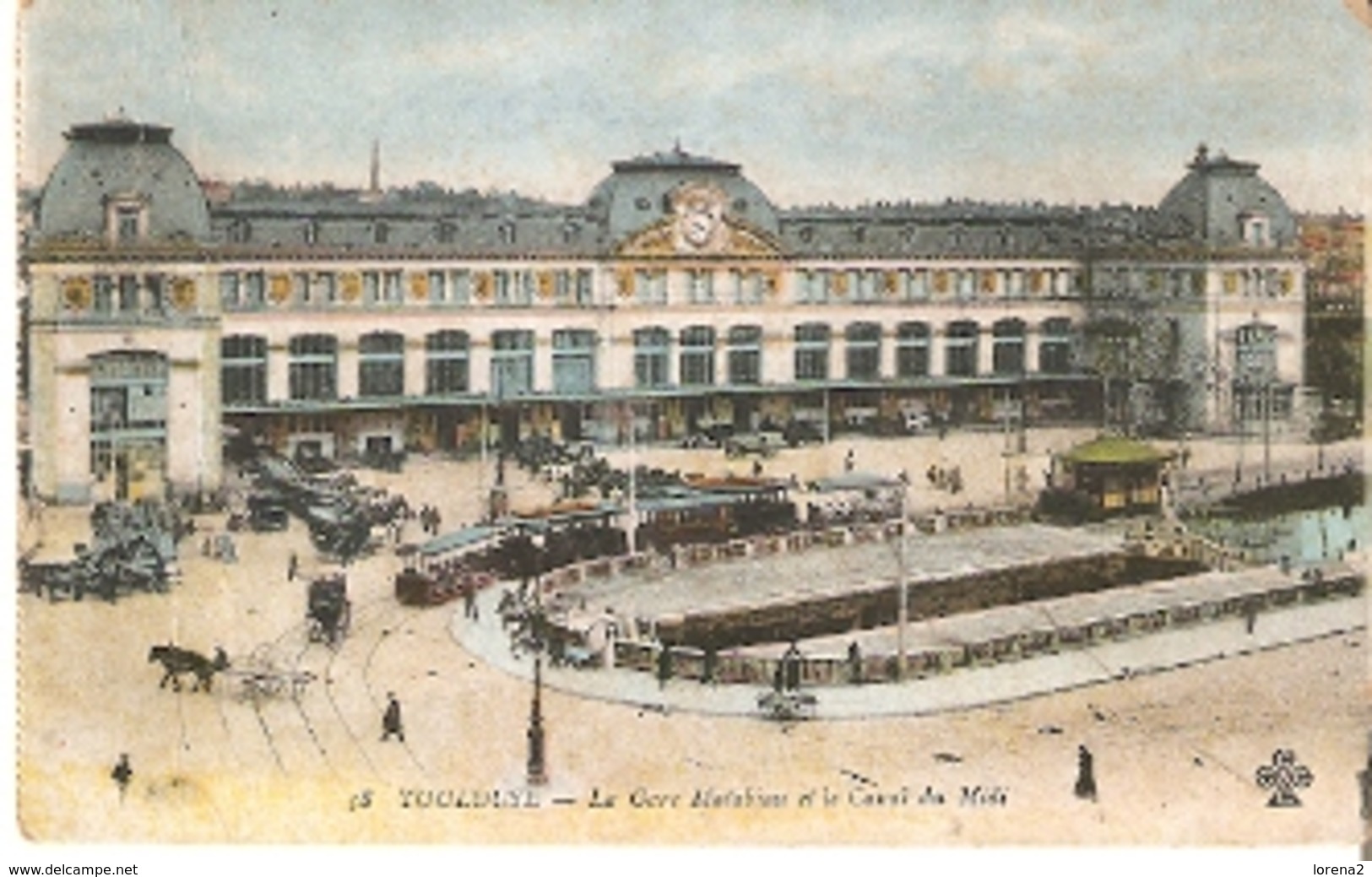 Postal Toulouse. Francia Nº 58. Le Gare Matabiau. Ref. 7f-2428 - Tranvía