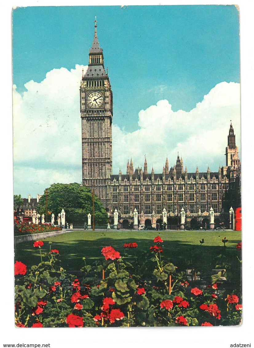 Inghilterra England London Westminster The Big Ben Viaggiata 1963 Condizioni Come Da Scansione - Westminster Abbey