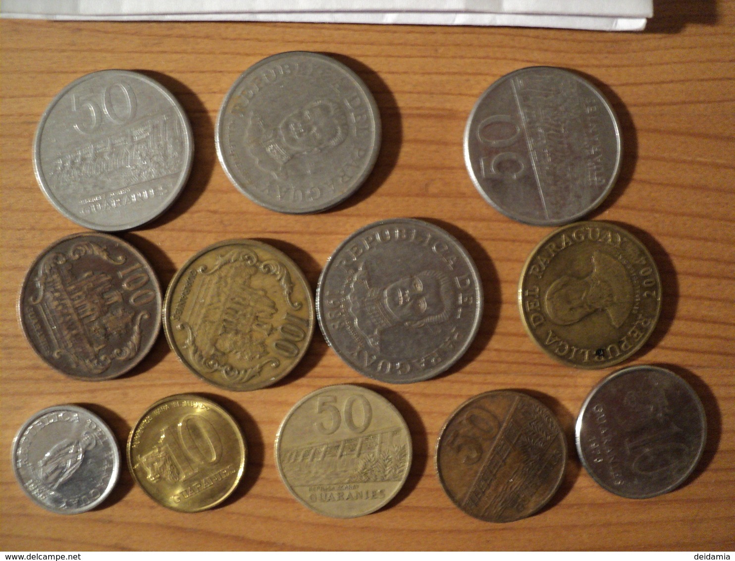 PARAGUAY. LOT DE 12 PIECES DE MONNAIE DIFFERENTES. 1975 / 2004 - Paraguay