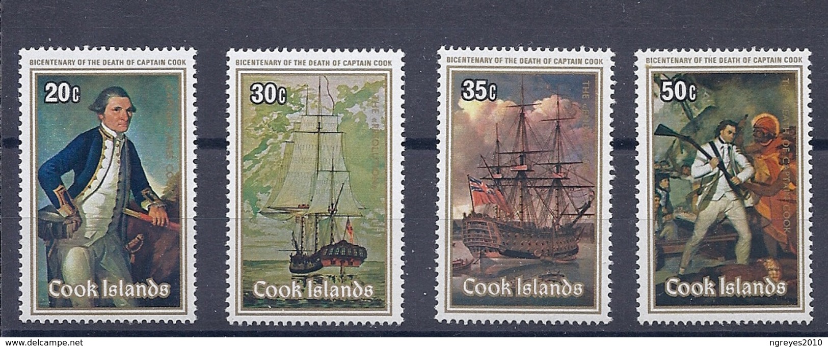 190031701   COOK  ISLANDS  YVERT    Nº  505/8  **/MNH - Islas Cook