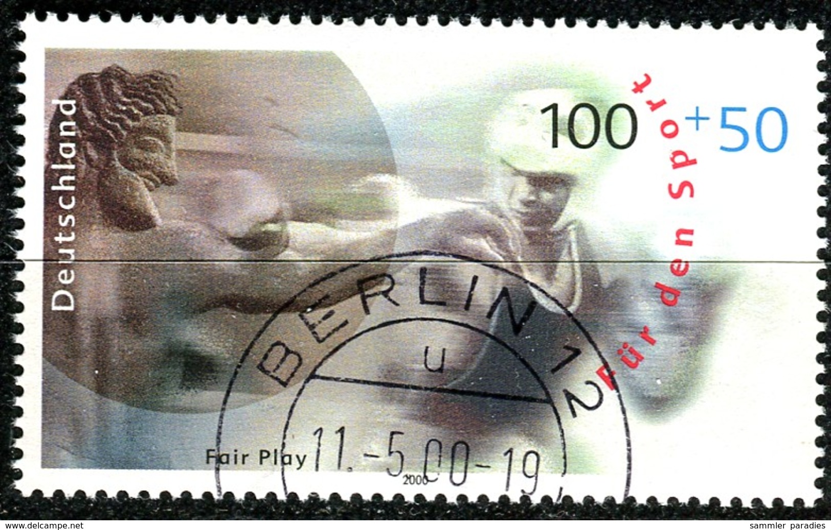 13-28-9) BRD - Mi 2094 - OO Gestempelt (A) - 100+50Pf      Rair Play, Sporthilfe 00 - Used Stamps