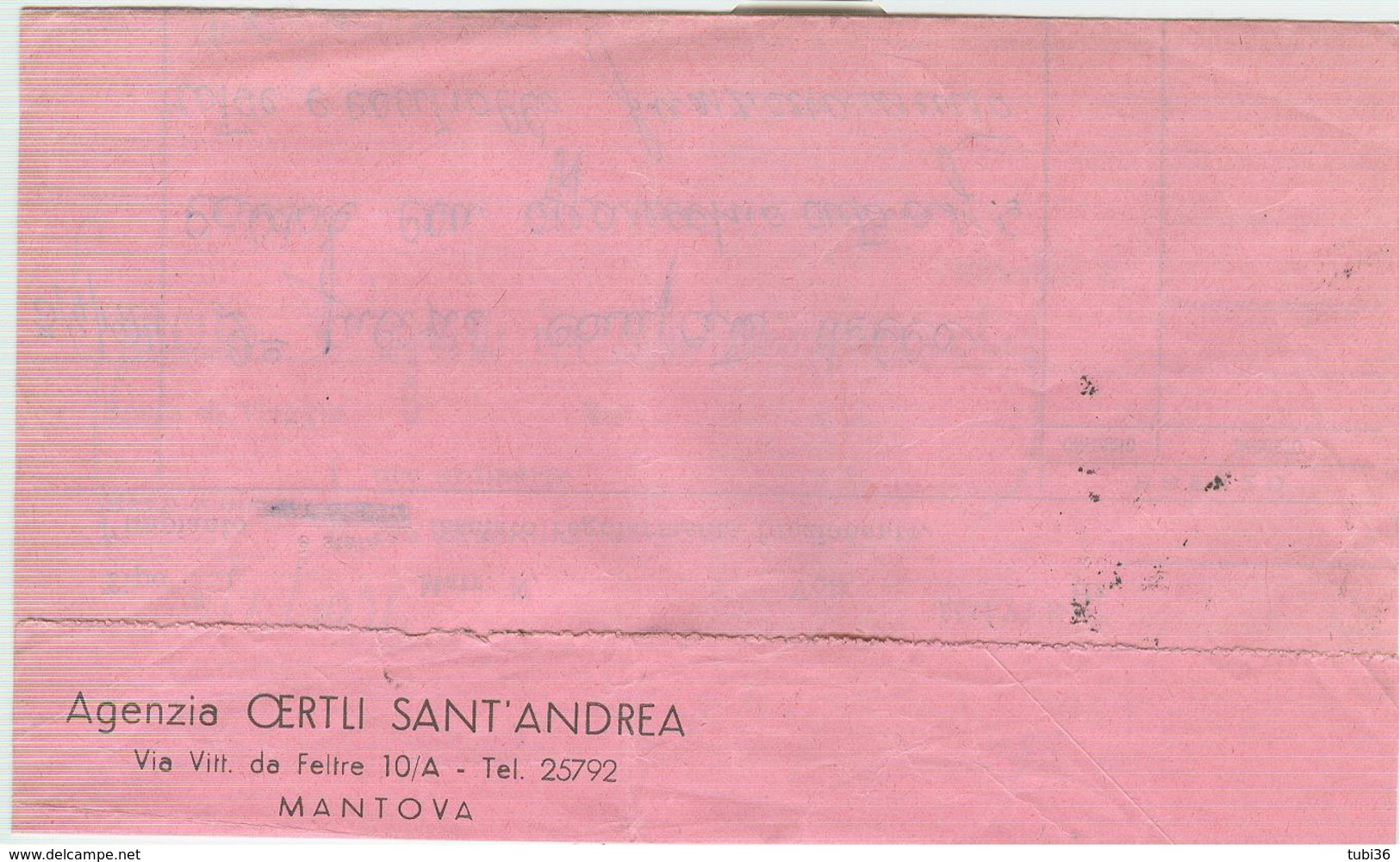 VENEZIA £.50 (s1202),ISOLATO TARIFFA B.P. Privato,1974,TIMBRO POSTE MANTOVA - 1971-80: Storia Postale