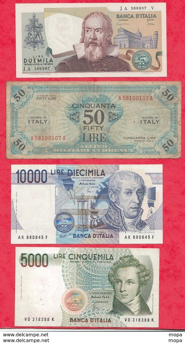 Italie 10 Billets 4 En UNC 3 Dans L 'état -3 état Moyen (2000 Lires Du 24/10/1983 UNC FORTE COTE) - Other & Unclassified