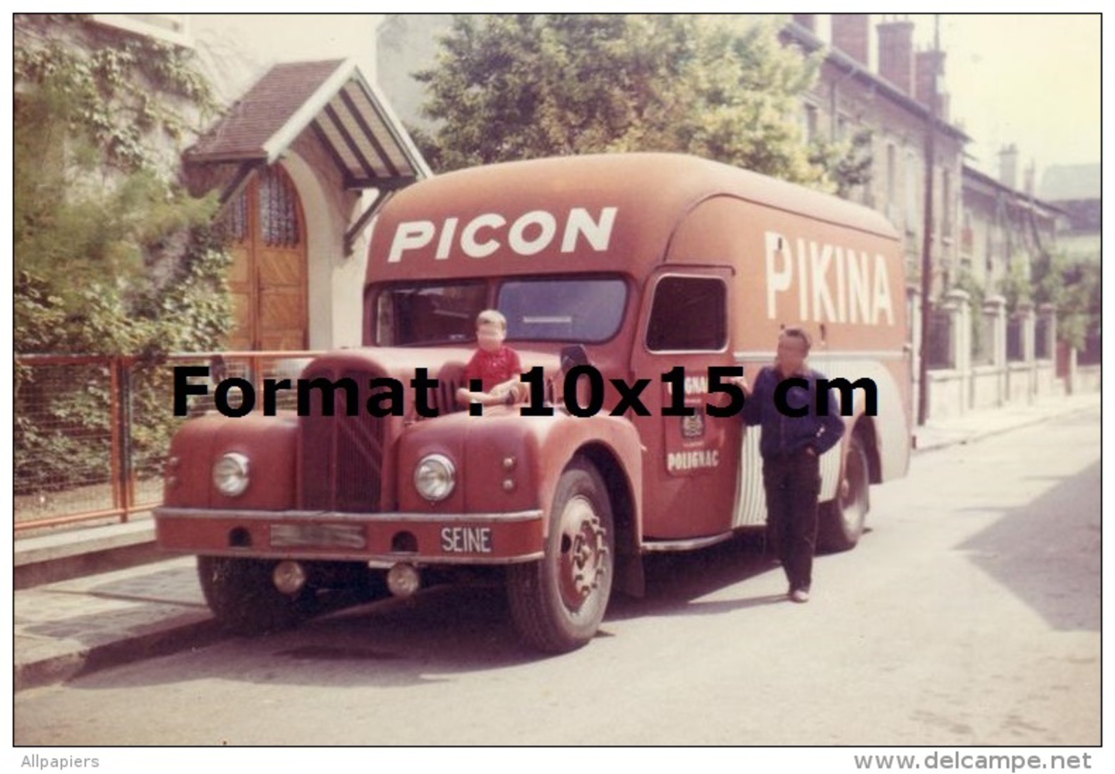 Reproduction D'une Photographie D'un Camion Pour La Marque Picon Pikina - Other & Unclassified