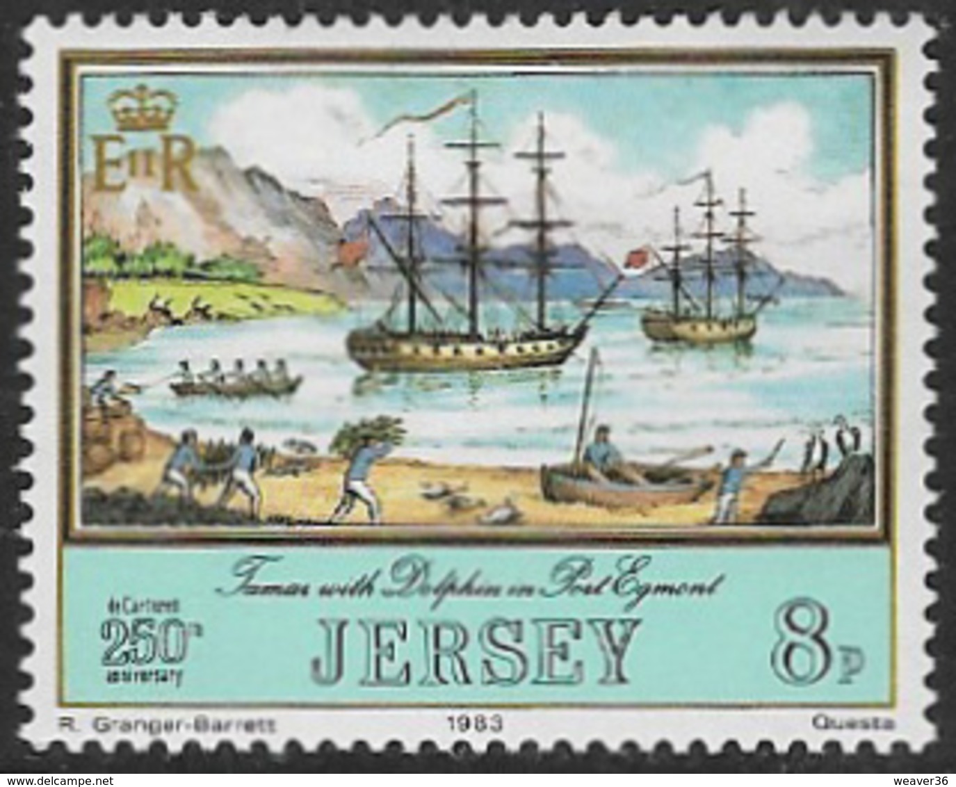 Jersey SG304 1983 Jersey Adventurers (1st Series) 8p Unmounted Mint [39/32273/25D] - Jersey