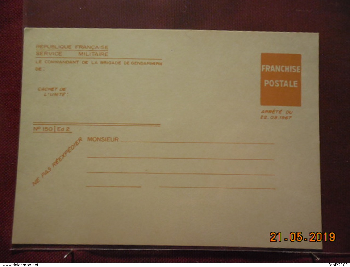 Carte De F.M De 1967 - Lettres & Documents