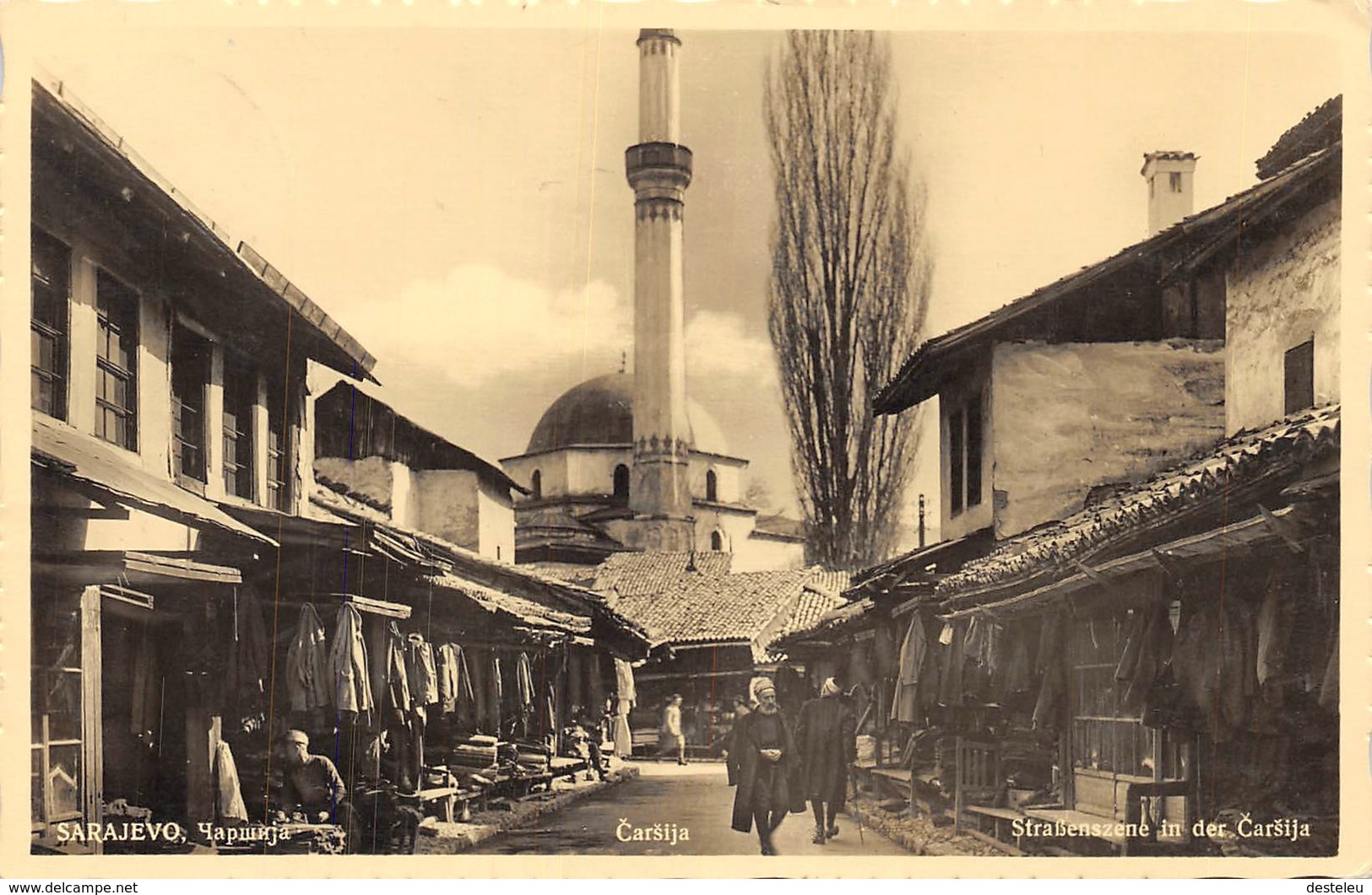 Strassenzene In Der Carsija Sarajevo - Minaret - Bosnia Y Herzegovina