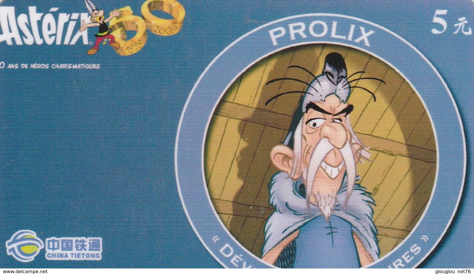 TELECARTE ASIATIQUE ASTERIX....PROLIX - BD