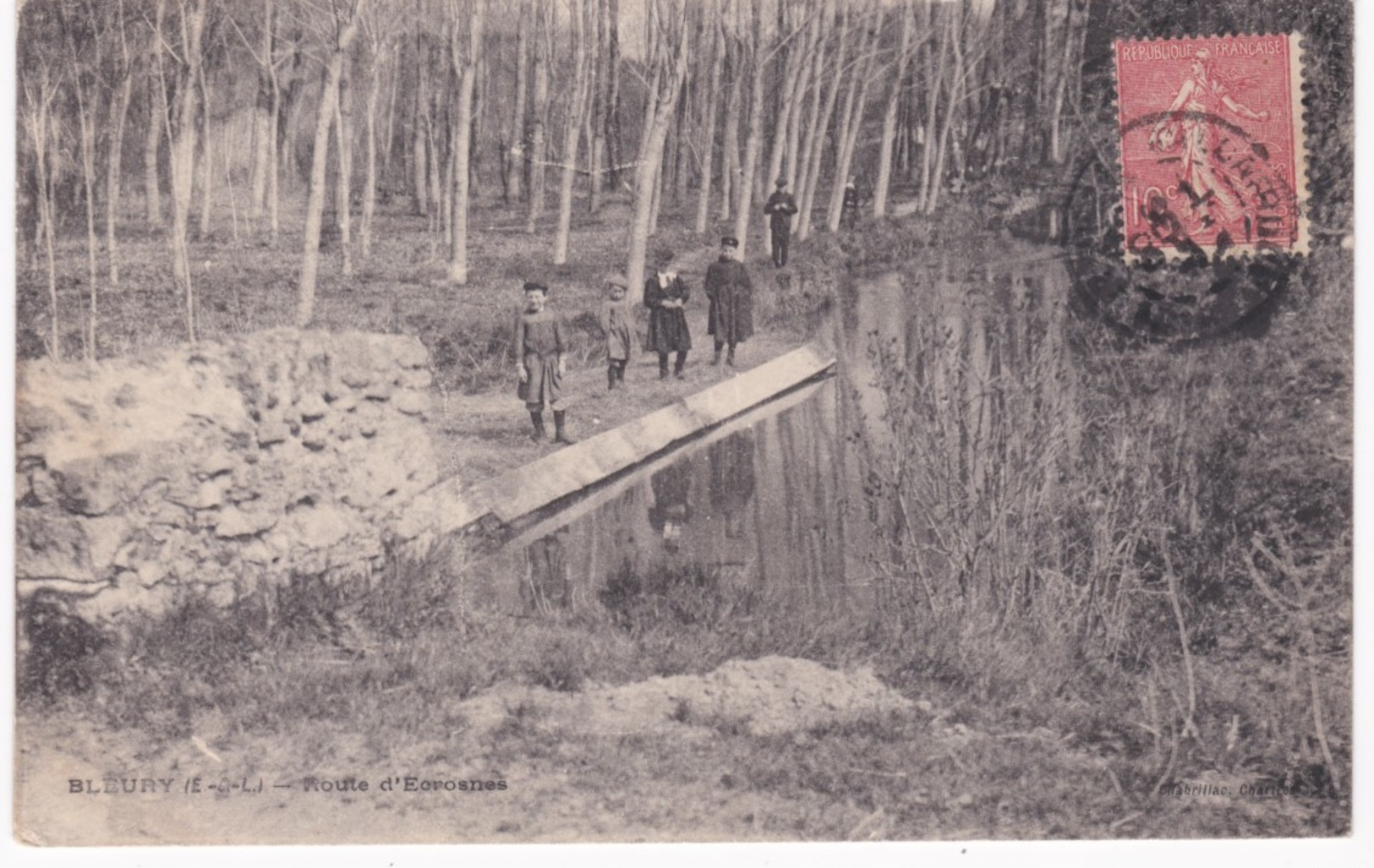 28 Eure Et Loir -  BLEURY -  Route D'Ecrosnes - Autres & Non Classés