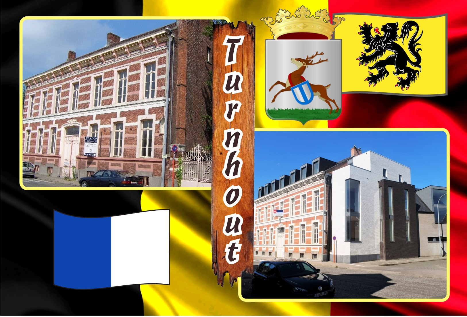 Postcards, REPRODUCTION, Municipalities Of Belgium, Turnhout, Duplex 346 To 396, 51 Pcs. - Landkaarten