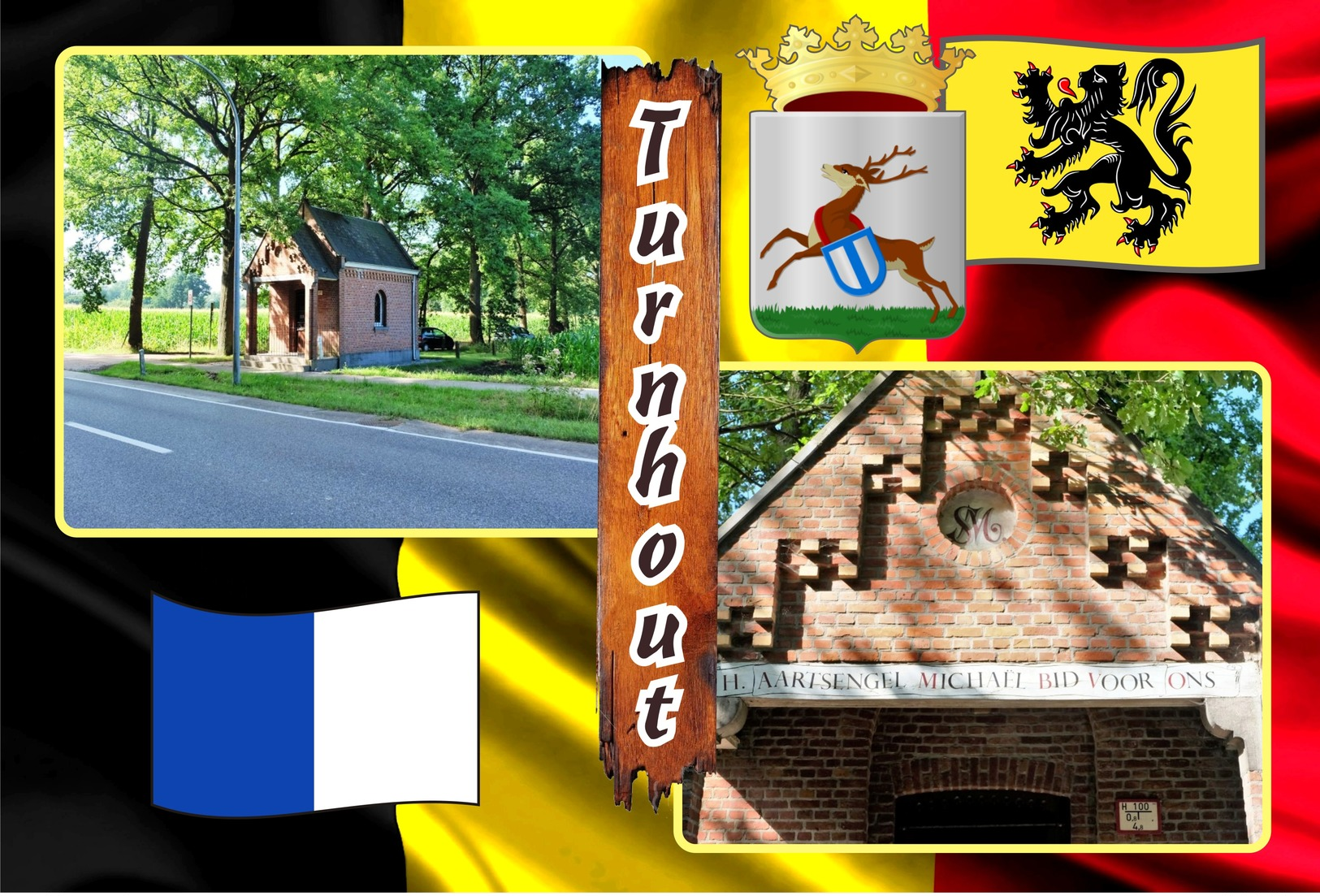 Postcards, REPRODUCTION, Municipalities of Belgium, Turnhout, duplex 346 to 396, 51 pcs.