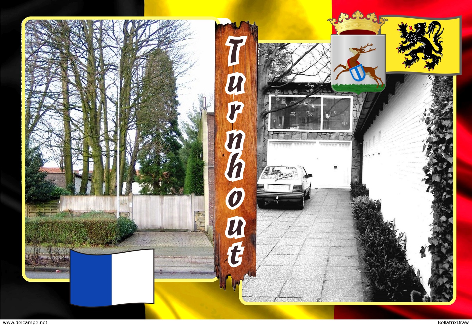 Postcards, REPRODUCTION, Municipalities of Belgium, Turnhout, duplex 346 to 396, 51 pcs.