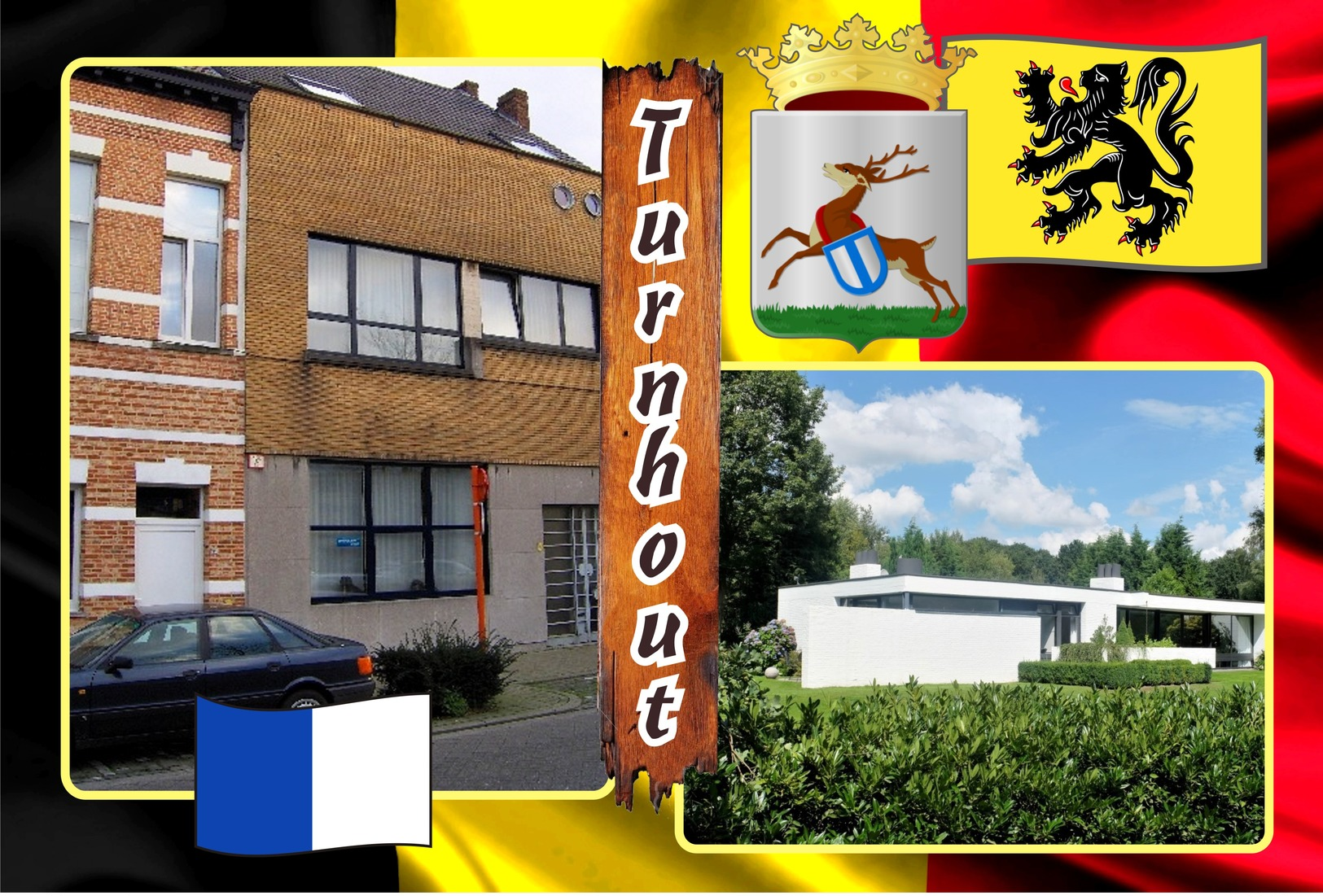 Postcards, REPRODUCTION, Municipalities of Belgium, Turnhout, duplex 346 to 396, 51 pcs.