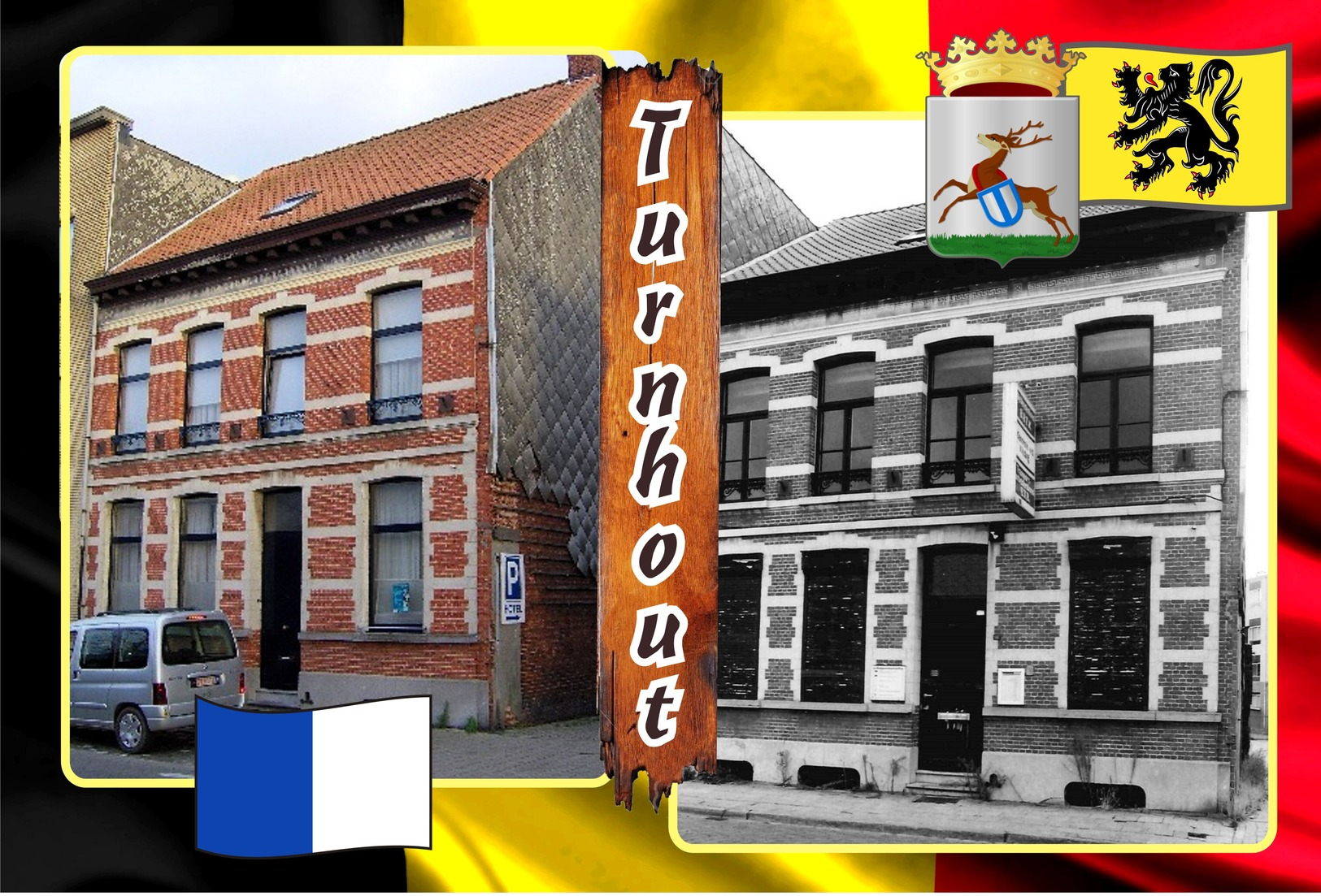 Postcards, REPRODUCTION, Municipalities of Belgium, Turnhout, duplex 346 to 396, 51 pcs.