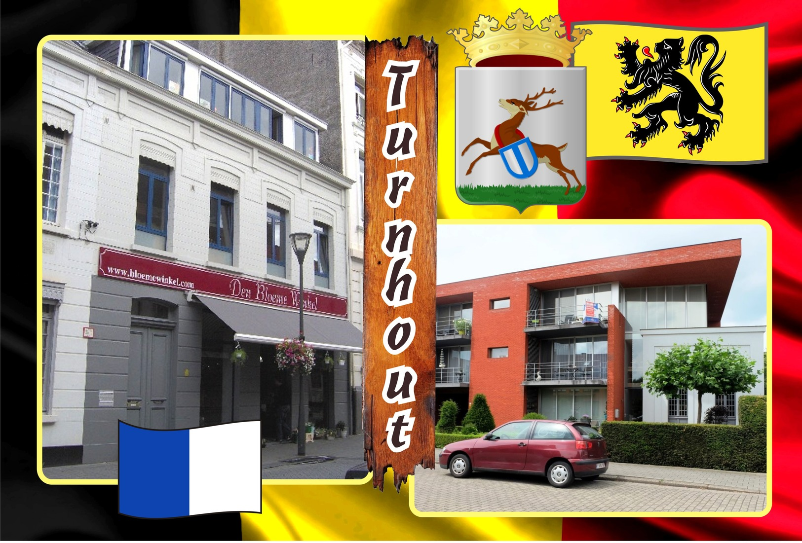 Postcards, REPRODUCTION, Municipalities of Belgium, Turnhout, duplex 346 to 396, 51 pcs.