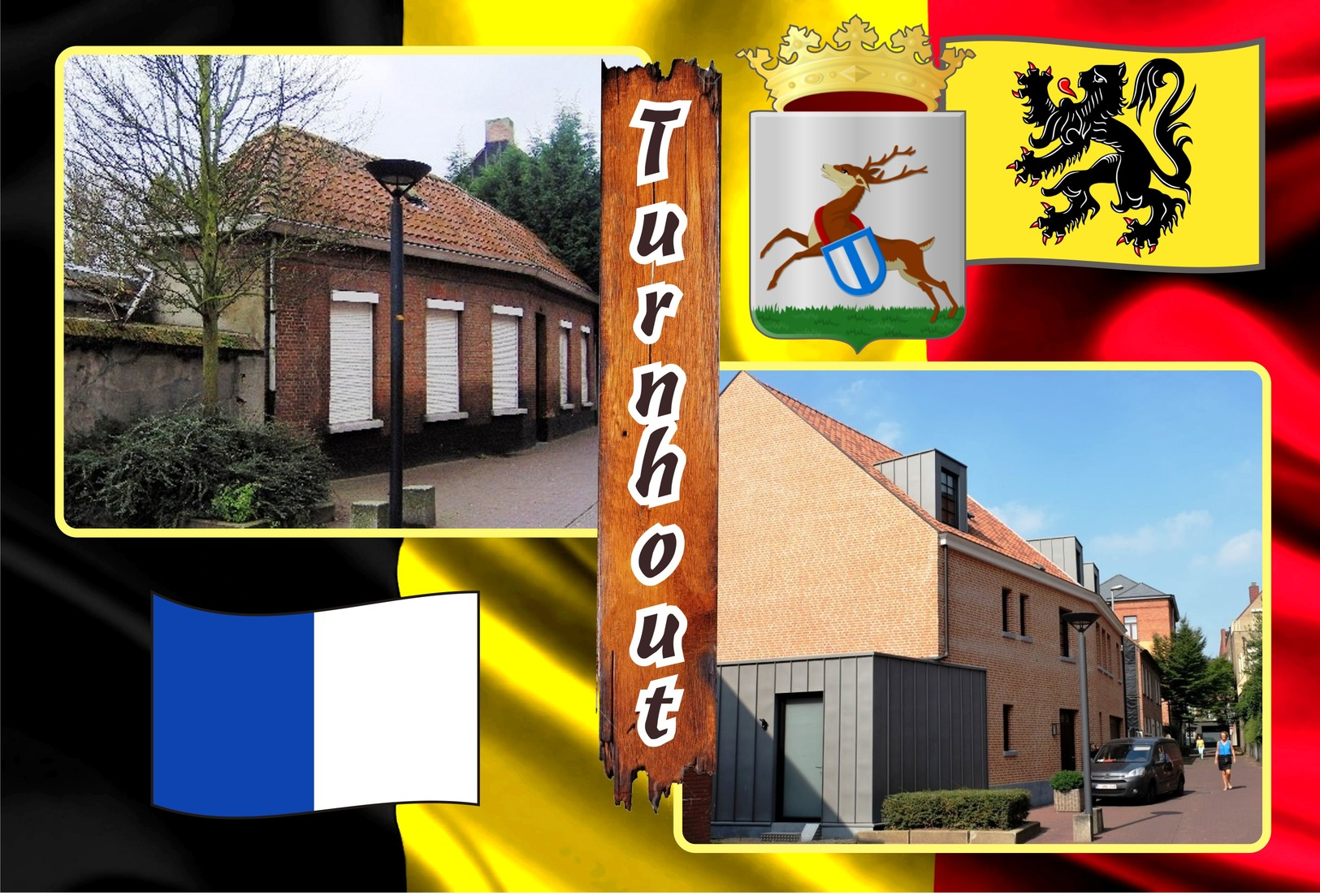 Postcards, REPRODUCTION, Municipalities of Belgium, Turnhout, duplex 346 to 396, 51 pcs.