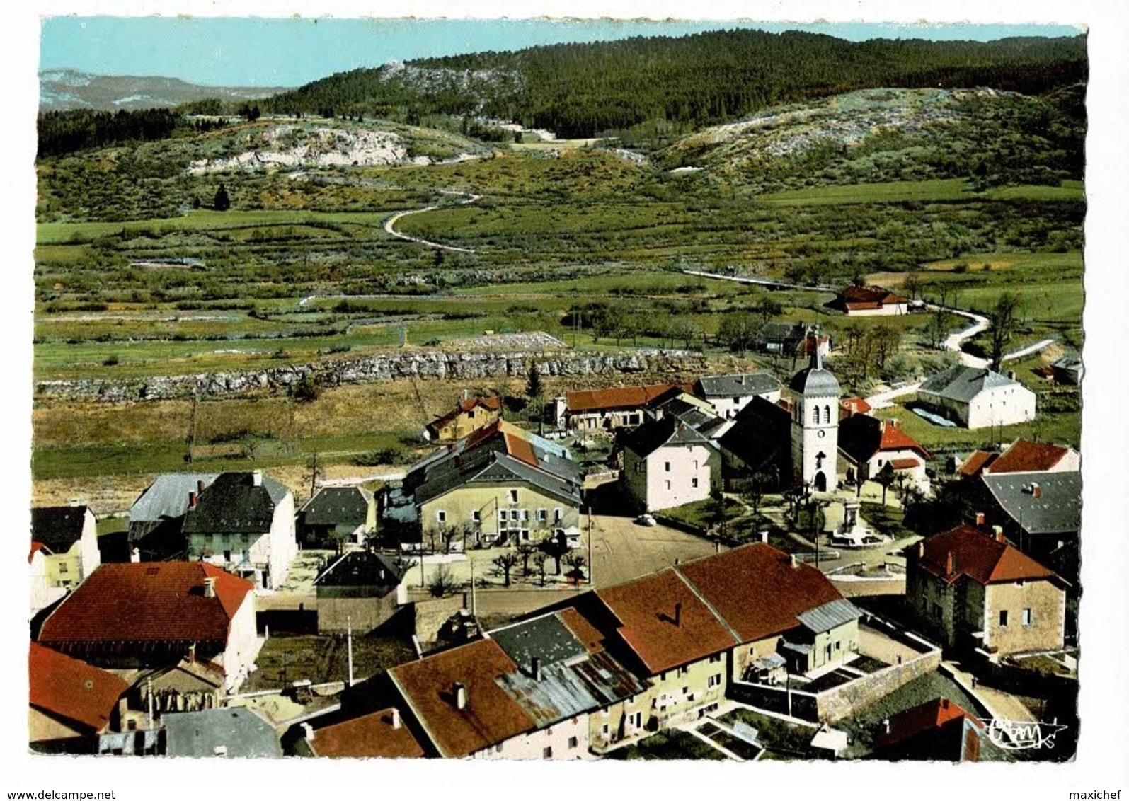 Brénod - Vue Générale Aérienne - Circulé 1966, Sous Enveloppe - Non Classés