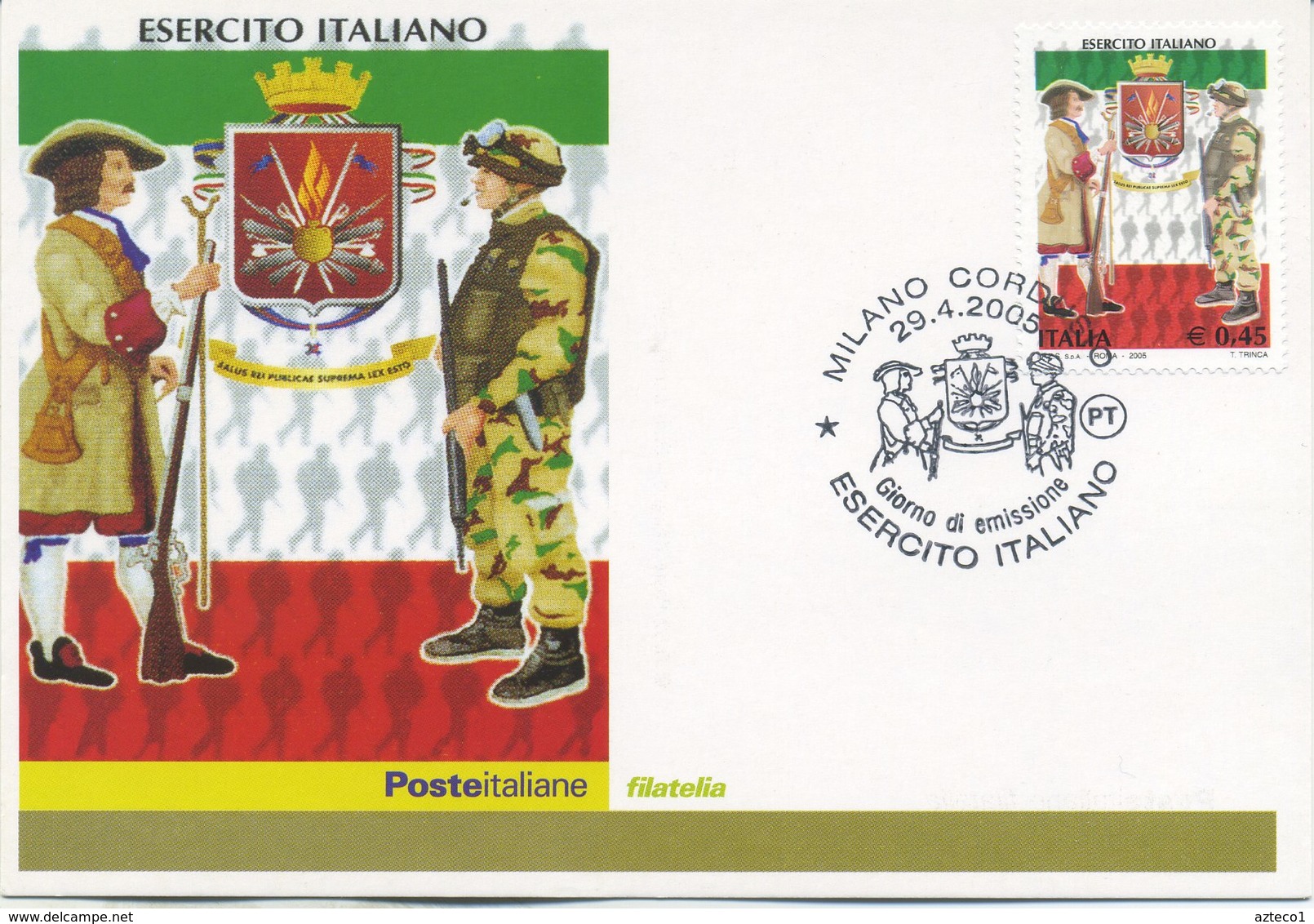 ITALIA - FDC MAXIMUM CARD 2005 - ESERCITO ITALIANO - ANNULLO SPECIALE - Maximumkarten (MC)