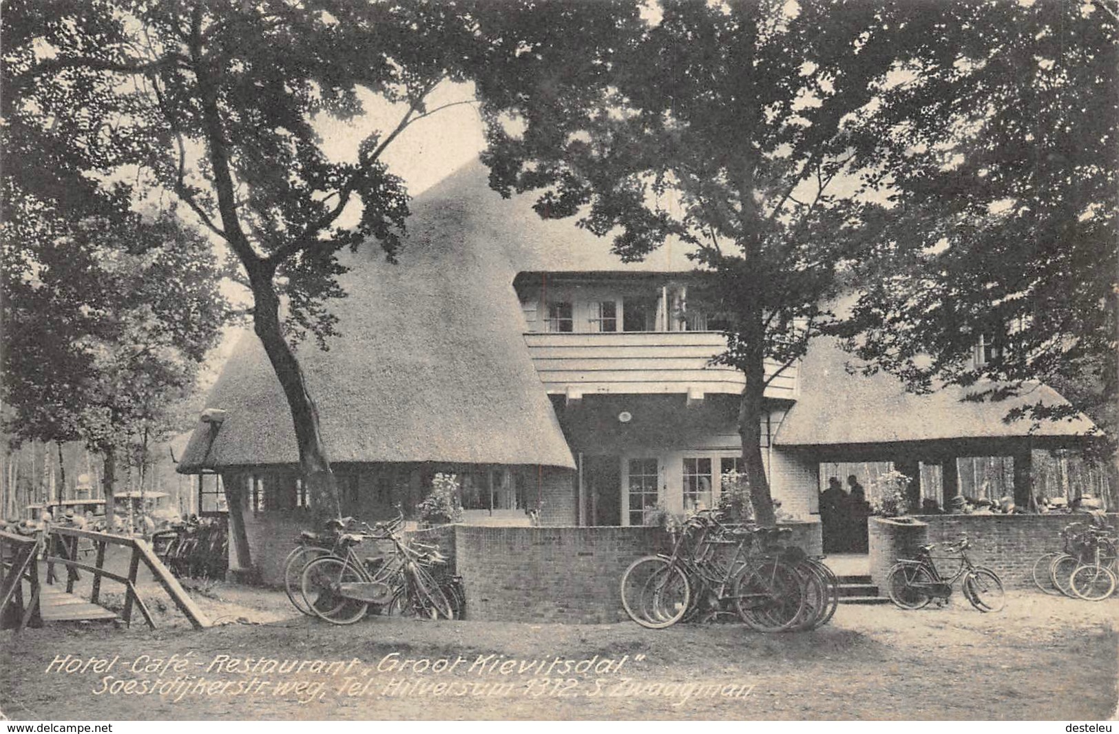 Hotel Café Restaurant Groot Kievitsdal Soesterdijkerstraat Hilversum 1929 NEDERLAND - Hilversum