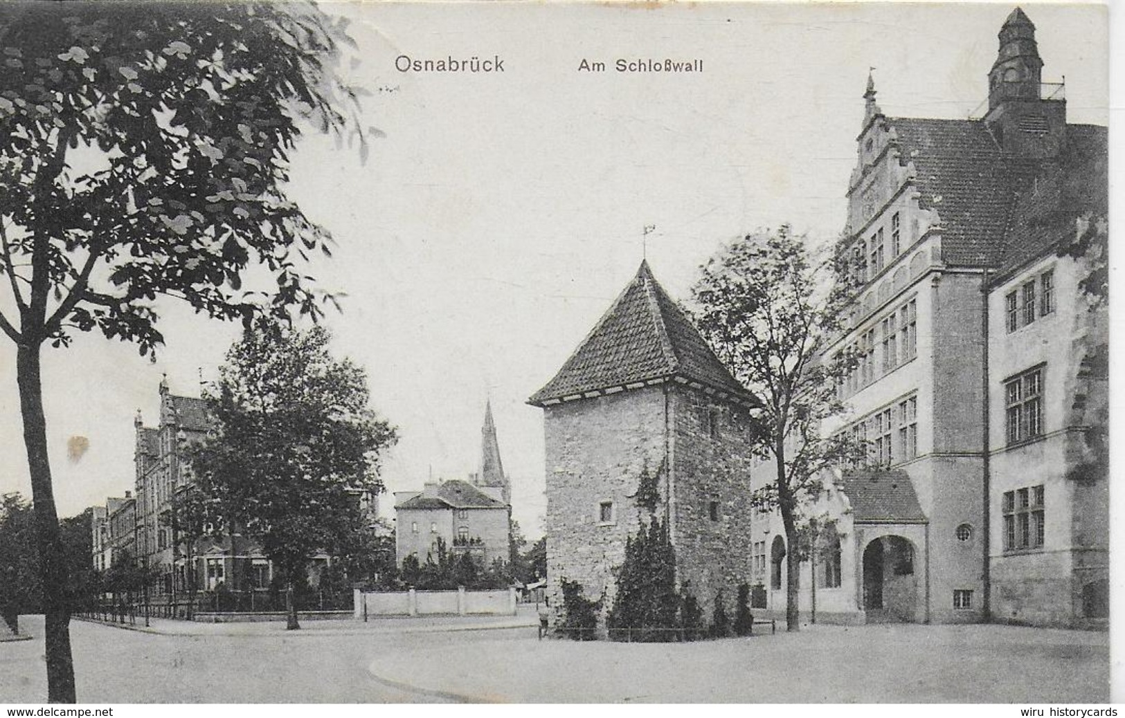 AK 0242  Osnabrück - Am Schloßwall / Partie Um 1908 - Osnabrück