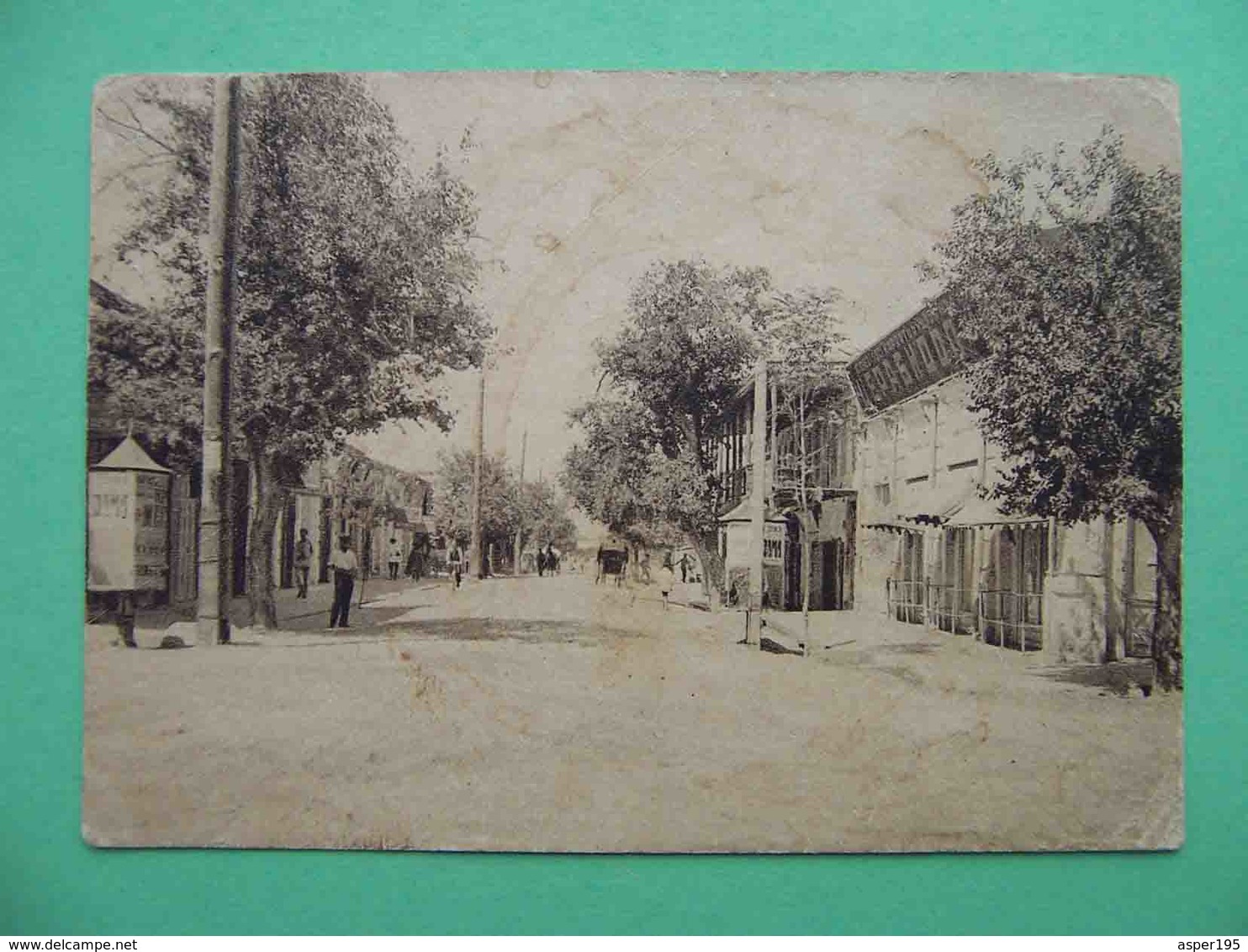 ASHGABAT Askhabad 1920s Karl Liebknecht Street, Old Kirpichnaya. CERABCOOP. Soviet Postcard. Turkmenistan - Turkmenistan