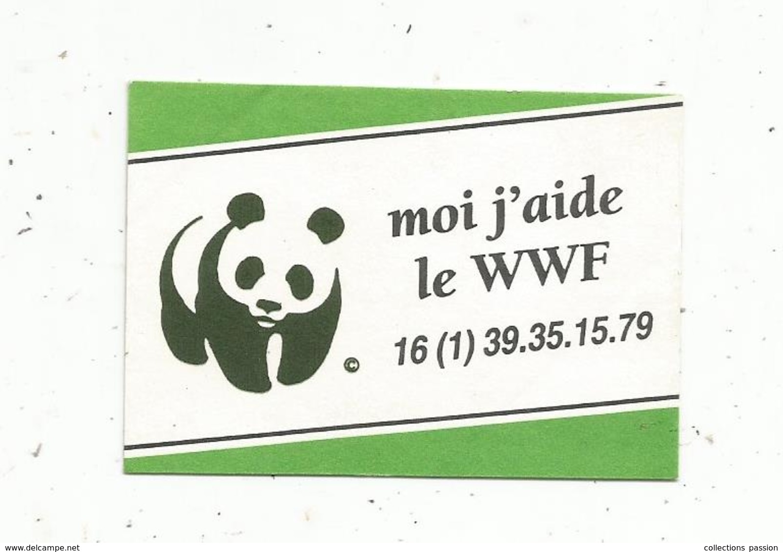 Autocollant , Moi J'aide Le WWF - Autocollants