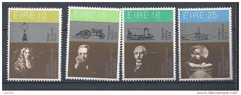 Irlande 1981 N°436/439 Neufs ** Inventeurs Irlandais - Neufs