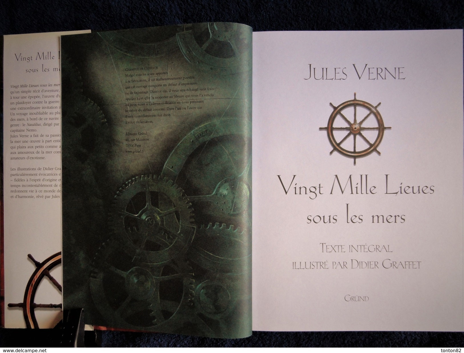 Jules Verne - Vingt Mille Lieues Sous Les Mers - Éditions GRÜND ( Grand Format ) - Illustré Par Didier Graffet - (2002) - Autres & Non Classés