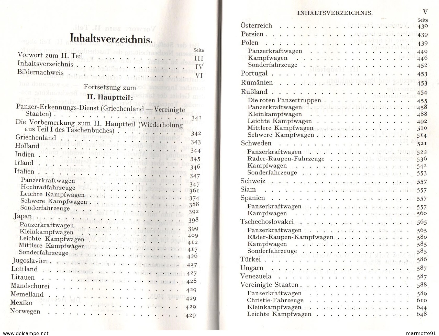 TASCHENBUCH DER TANKS PANZER CHAR VEHICULES BLINDES 1935 IDENTIFICATION MONDE ENTIER - Véhicules