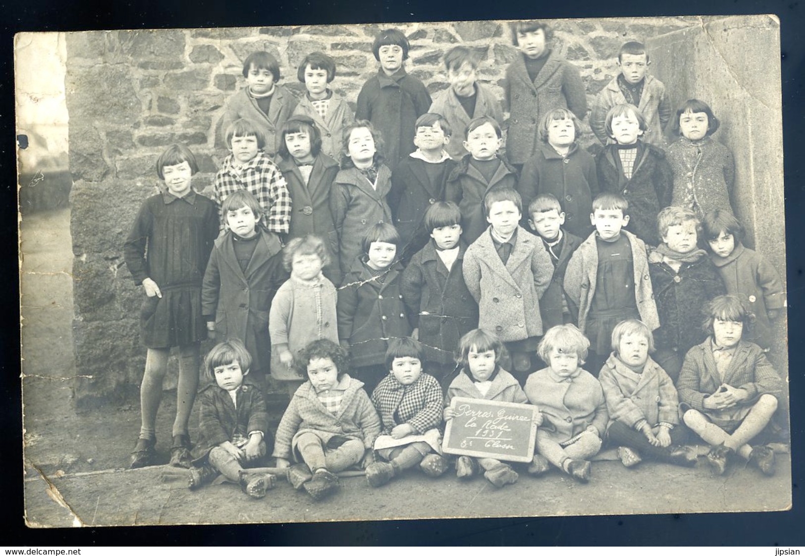 Cpa Carte Photo Du 22 Perros Guirec La Rade En 1931 La Classe  JM9 - Perros-Guirec