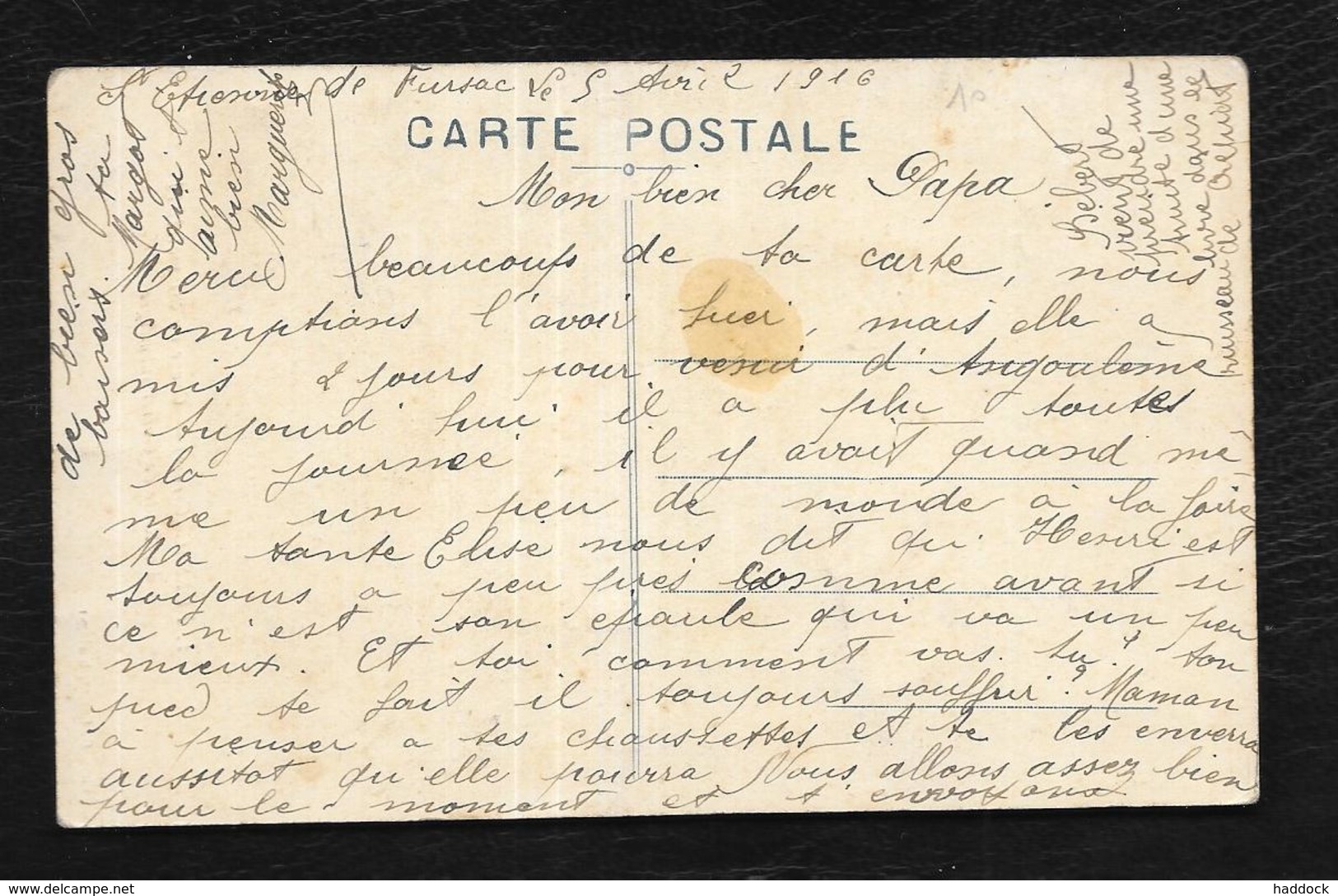 FURSAC: ORAGE DU 30 MAI 1911 - LA ROUTE DE GUERET SUBMERGEE - Autres & Non Classés